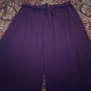 Navy Blue & Pink Polka Dots!